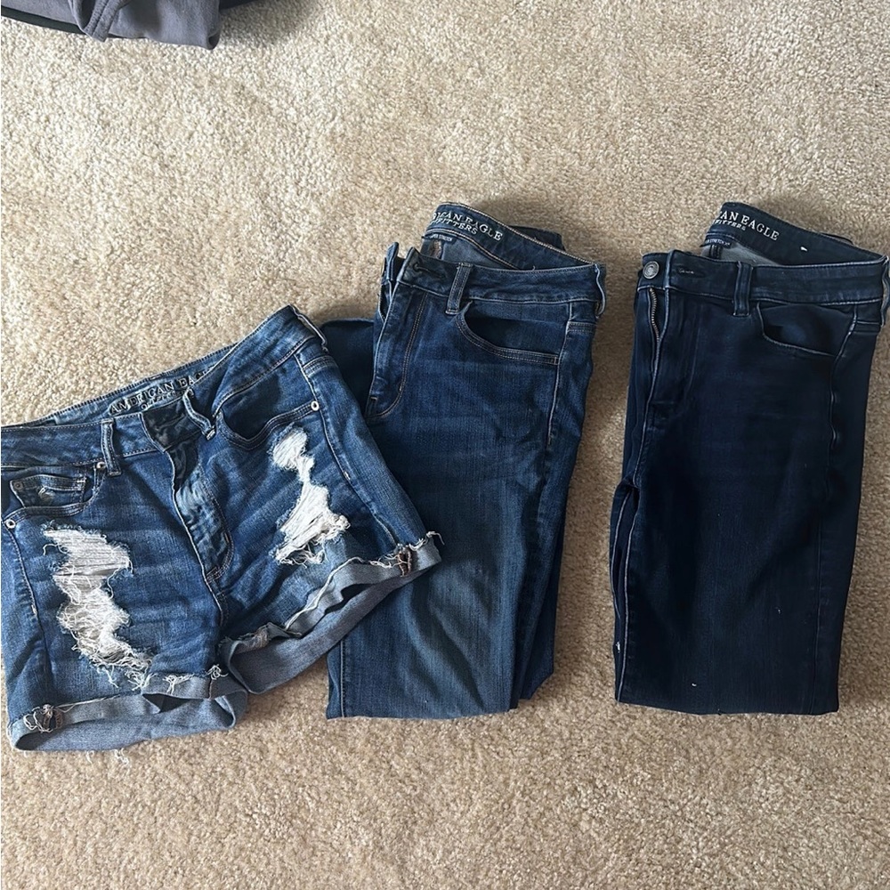 American Eagle Jeans and Jean Shorts - Lot of 3